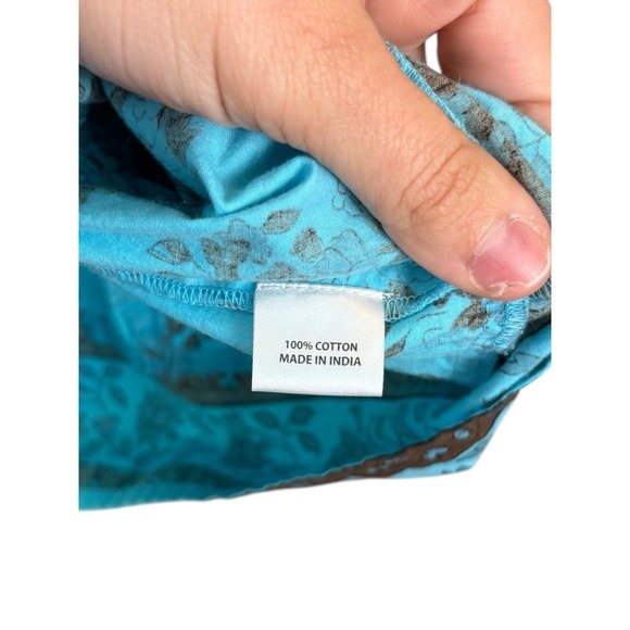 Tuckernuck Beach  Tropical Turquoise Bouquet Kenzo Mini Dress Floral Cover up  M - Picture 5 of 7